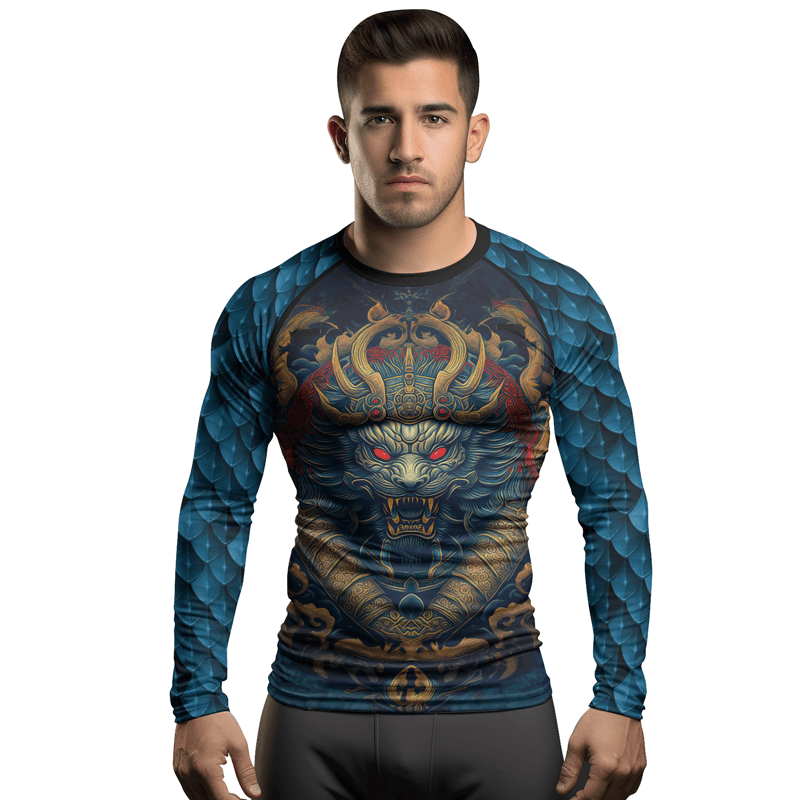 Rashninja Mysterious Dragon Men's Long Sleeve Rash Guard