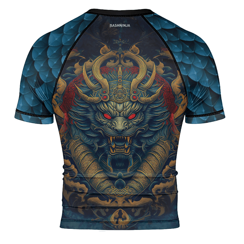 Rashninja Mysterious Dragon Men's Short Sleeve Rash Guard