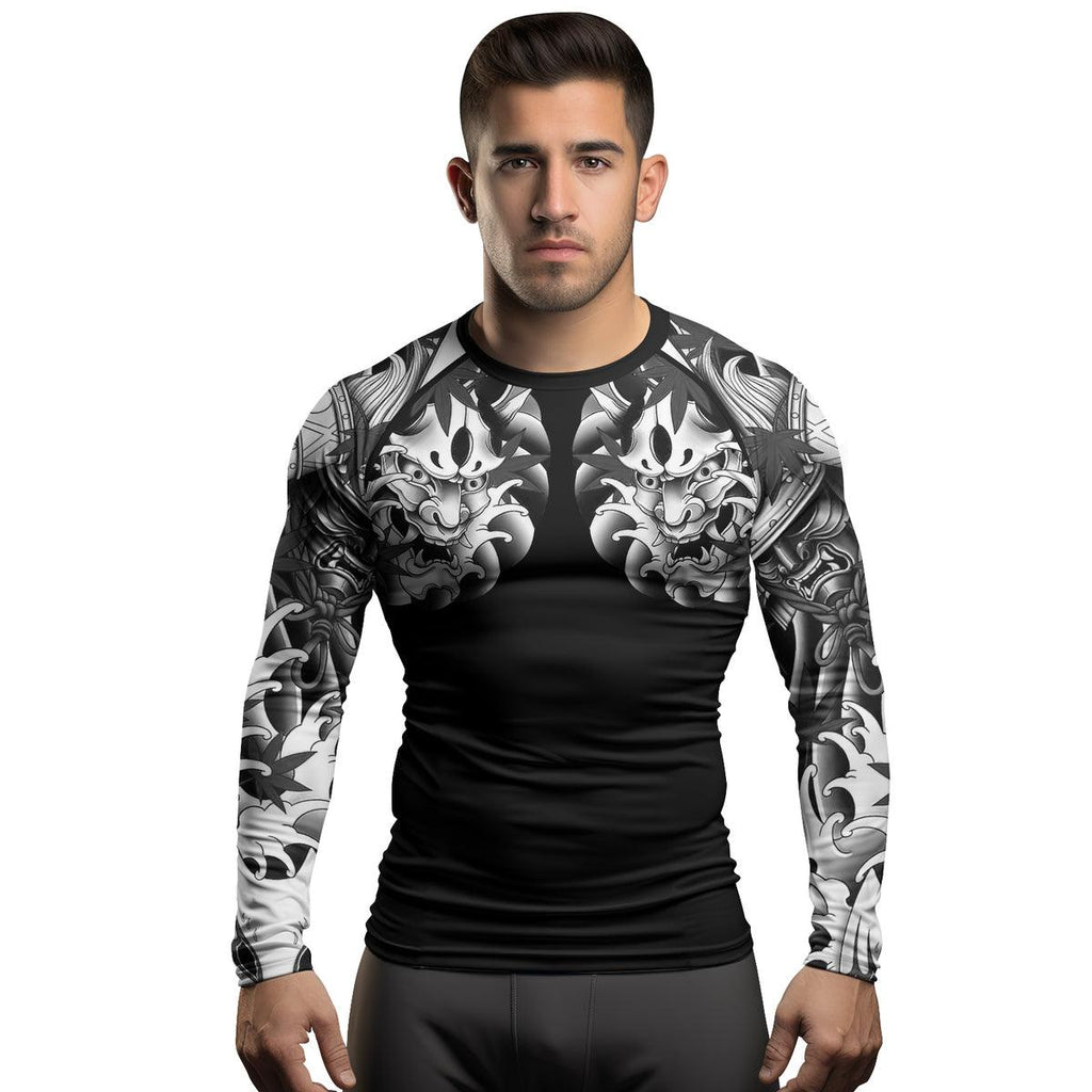 Rashninja Oni Shadows Men's Long Sleeve Rash Guard
