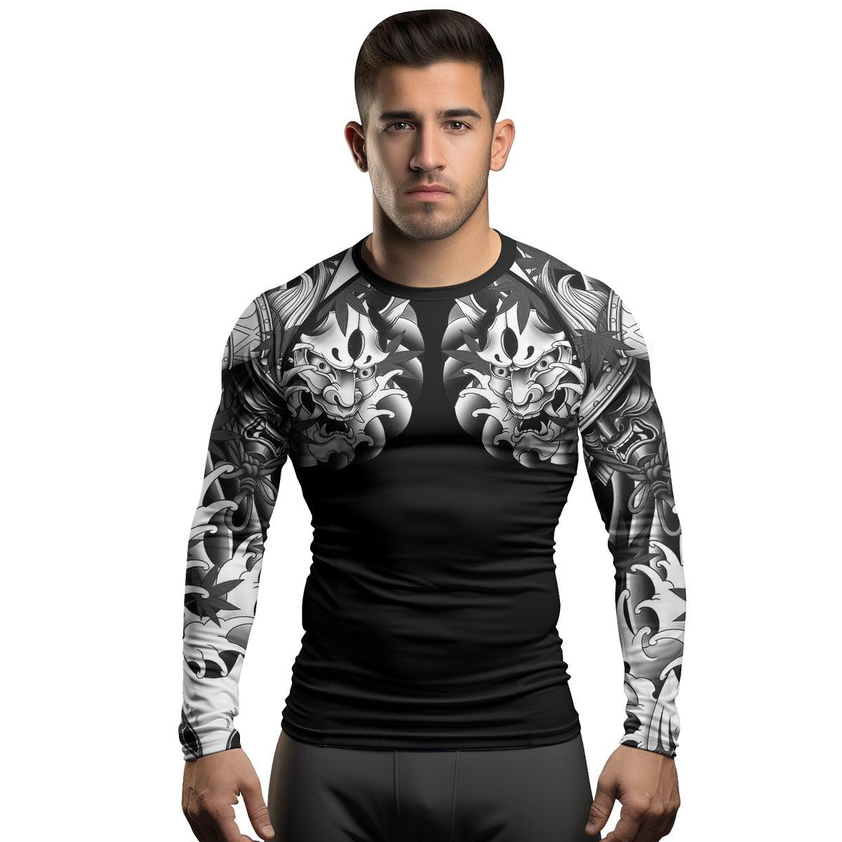 Rashninja Oni Shadows Men's Long Sleeve Rash Guard