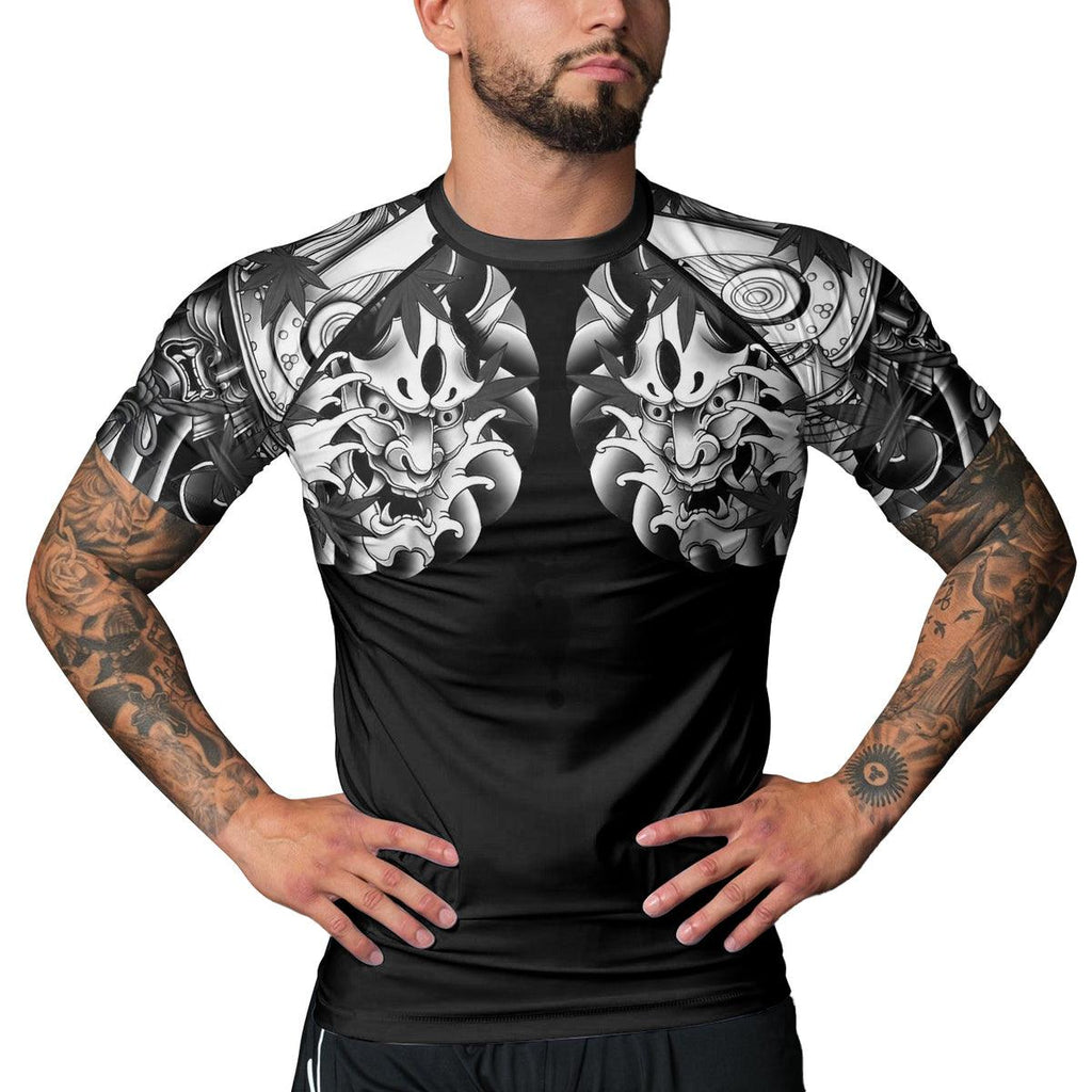 Rashninja Oni Shadows Men's Short Sleeve Rash Guard