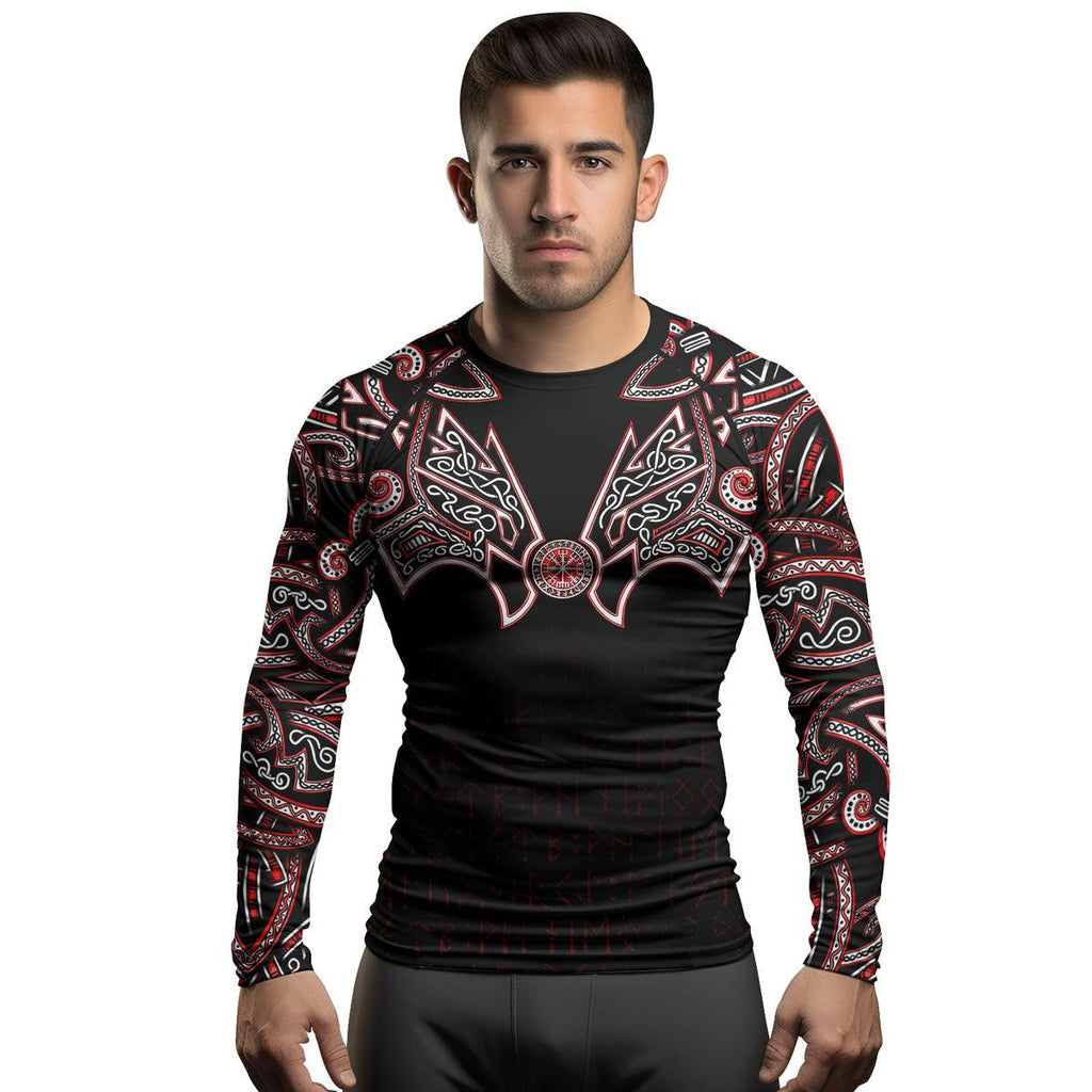 Rashninja Thor's Hammer Ranked Men's Long Sleeve Rash Guard