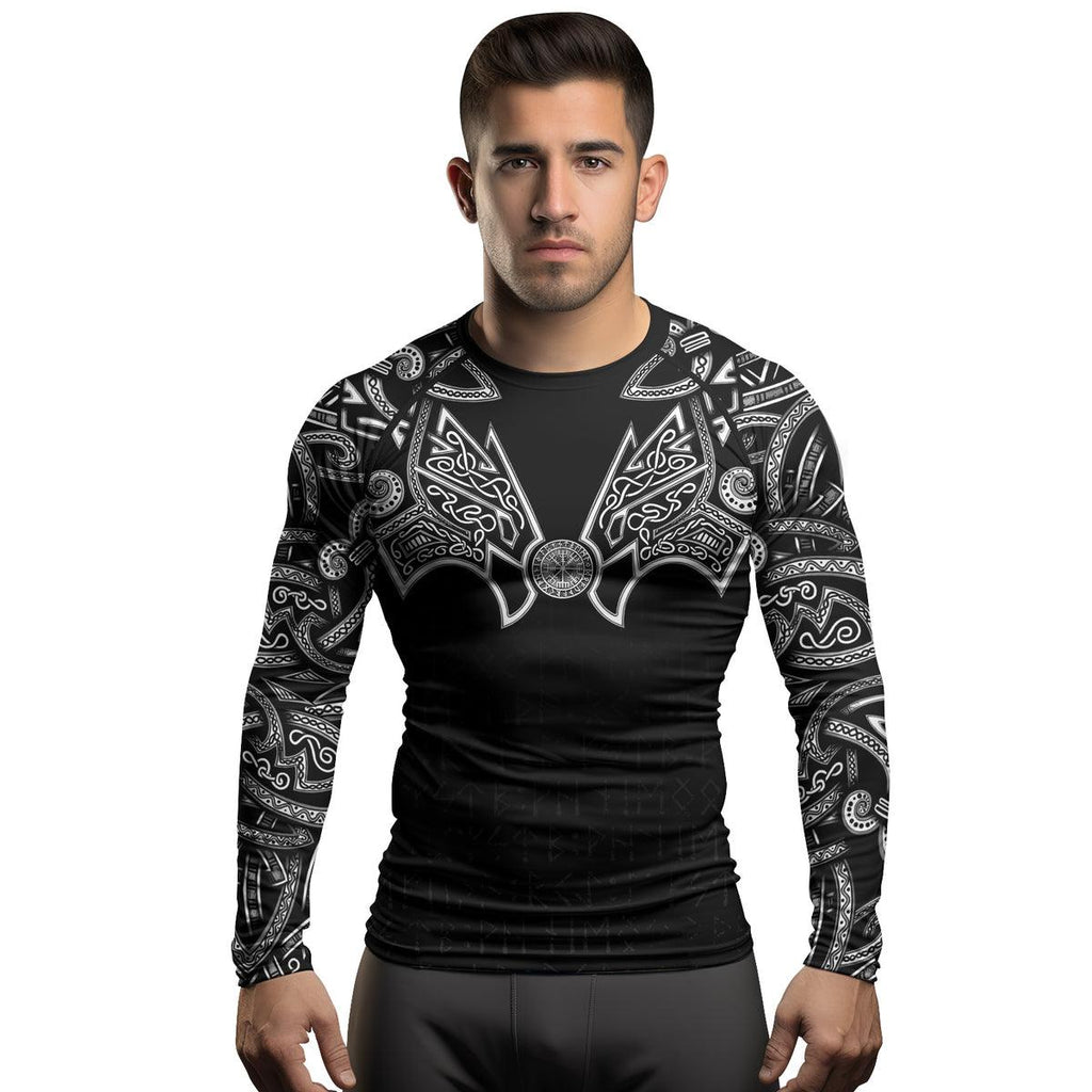 Rashninja Thor's Hammer Ranked Men's Long Sleeve Rash Guard