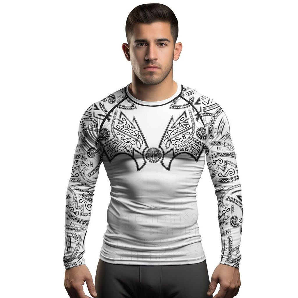 Rashninja Thor's Hammer Ranked Men's Long Sleeve Rash Guard