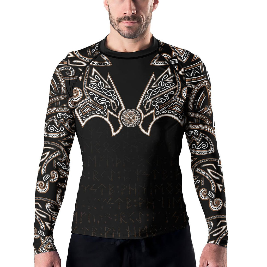 Rashninja Thor's Hammer Ranked Men's Long Sleeve Rash Guard