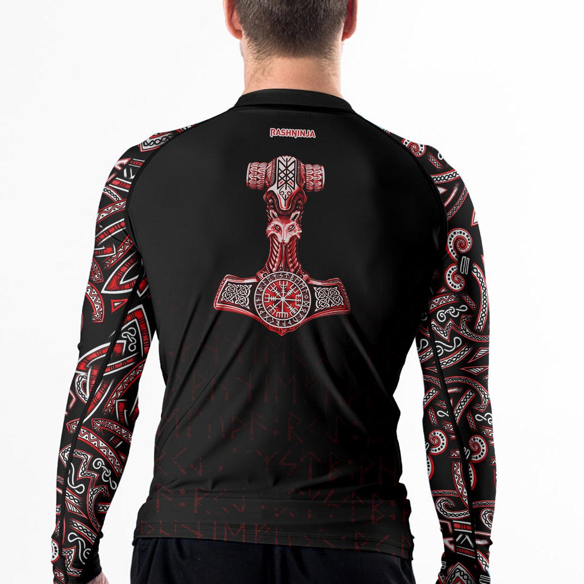 Rashninja Thor's Hammer Ranked Men's Long Sleeve Rash Guard