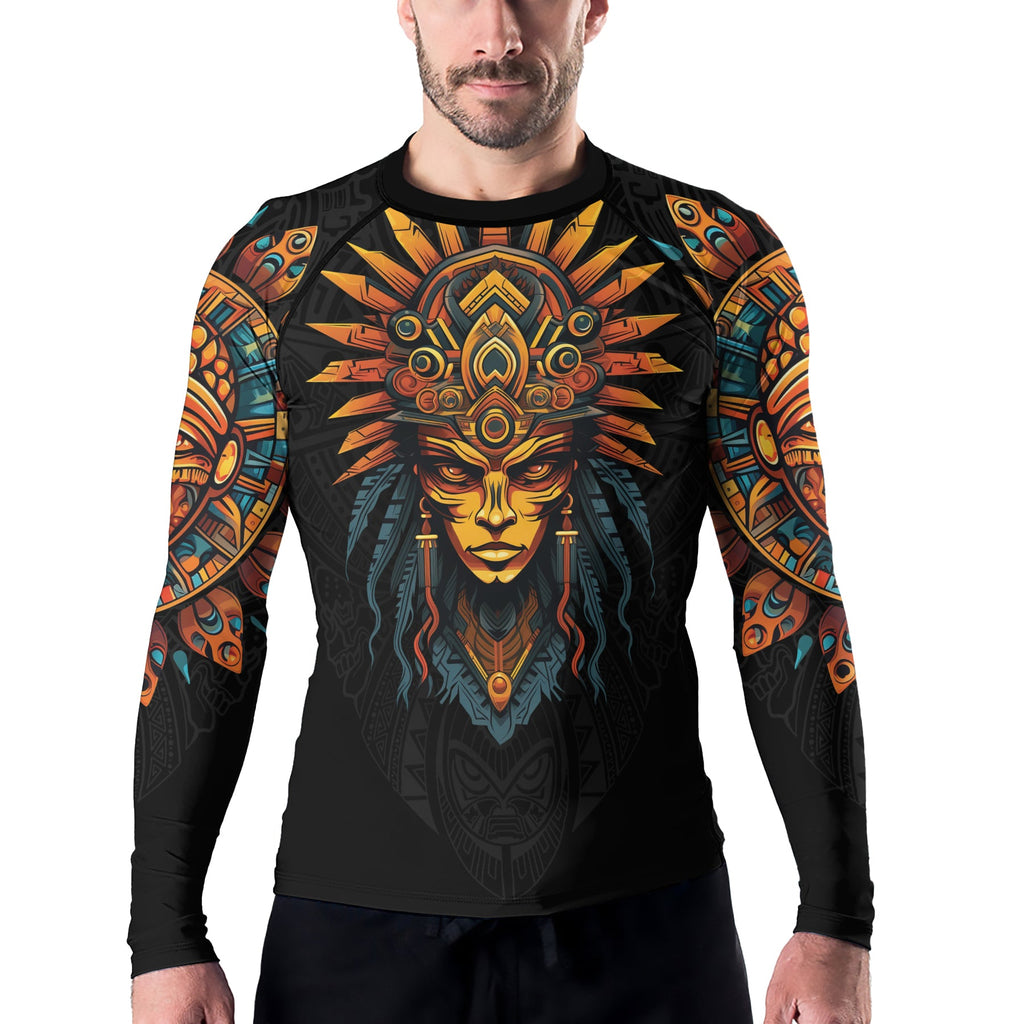 Rashninja Aztec Chieftain Men's Long Sleeve Rash Guard