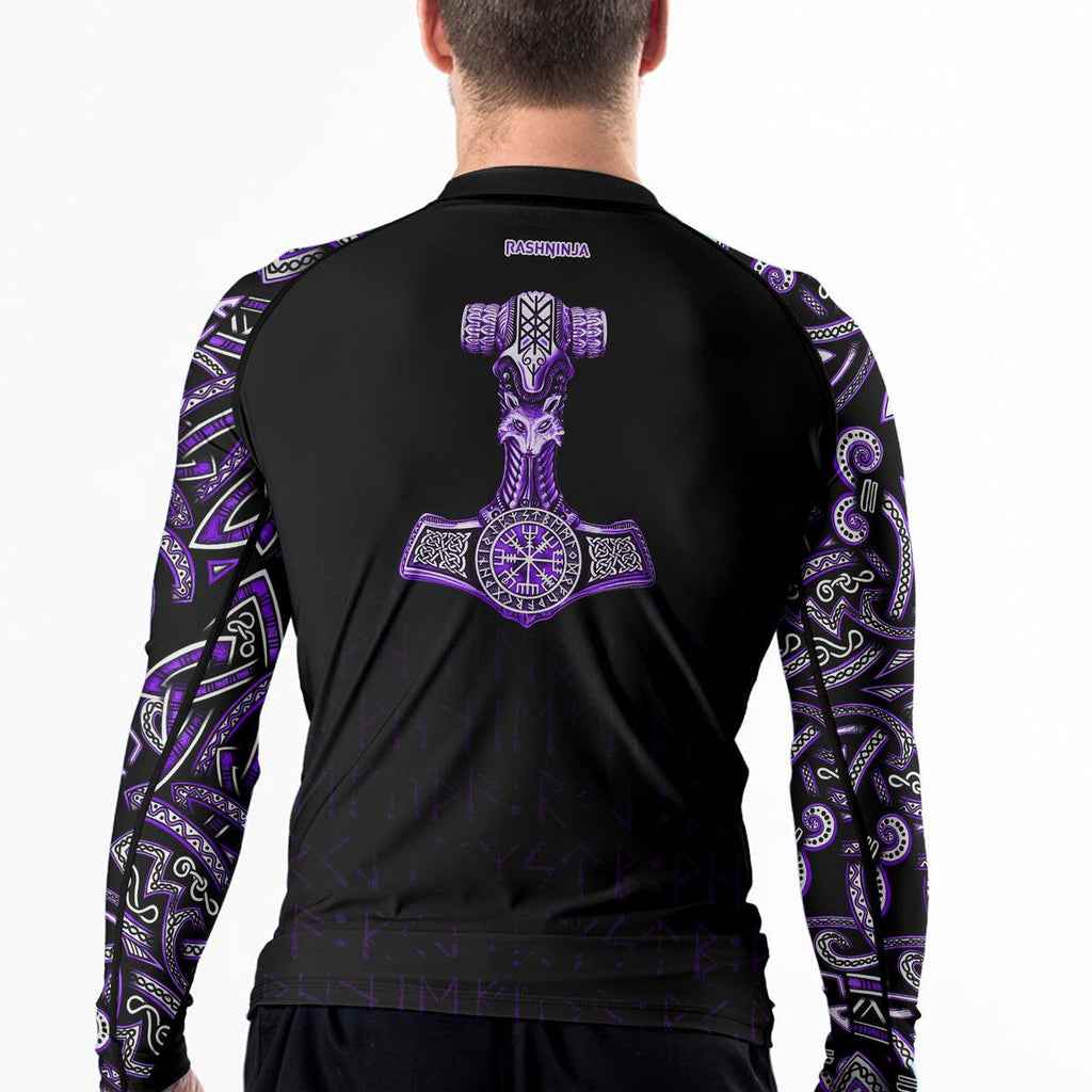 Rashninja Thor's Hammer Ranked Men's Long Sleeve Rash Guard