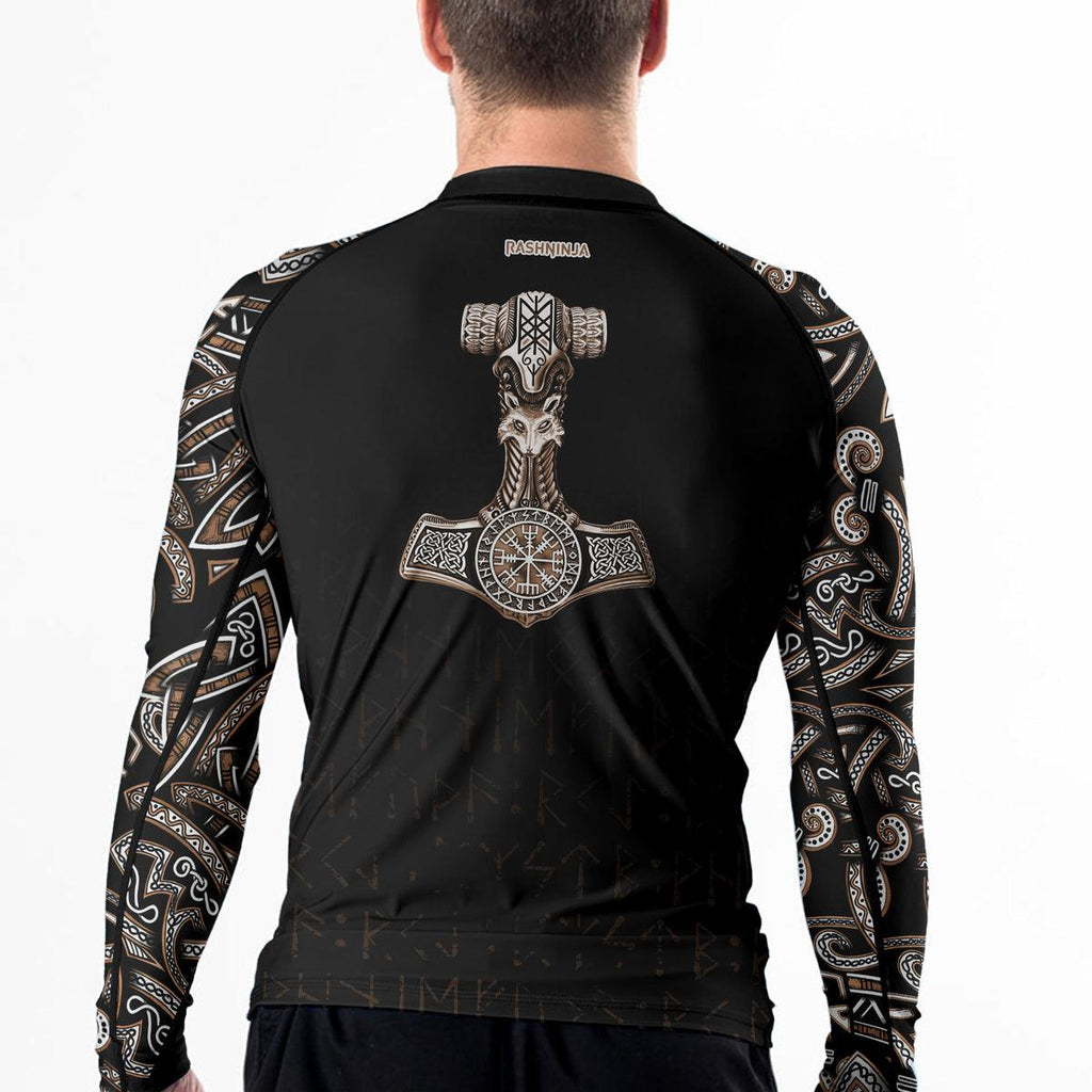 Rashninja Thor's Hammer Ranked Men's Long Sleeve Rash Guard