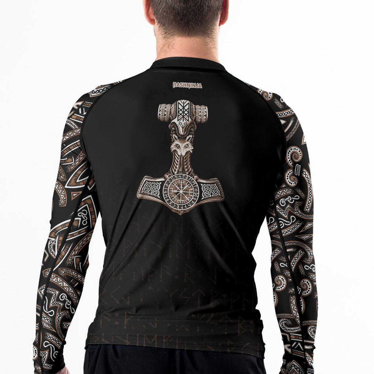 Rashninja Thor's Hammer Ranked Men's Long Sleeve Rash Guard