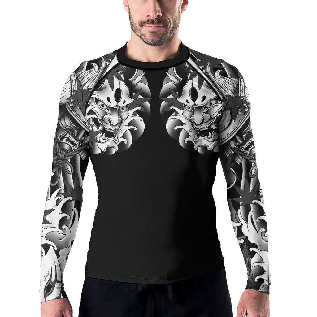 Rashninja Oni Shadows Men's Long Sleeve Rash Guard