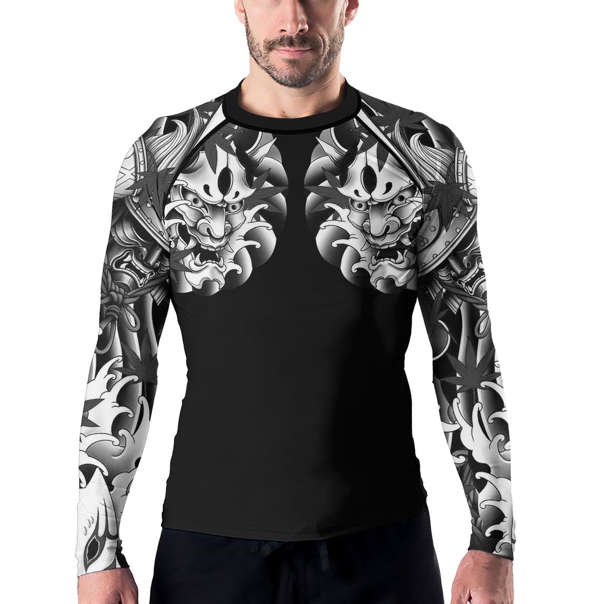 Rashninja Oni Shadows Men's Long Sleeve Rash Guard