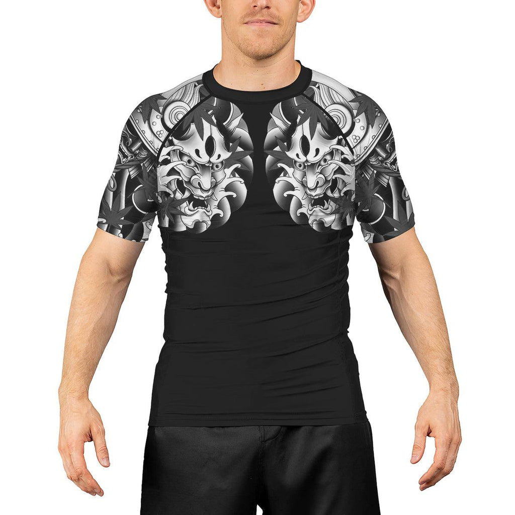 Rashninja Oni Shadows Men's Short Sleeve Rash Guard