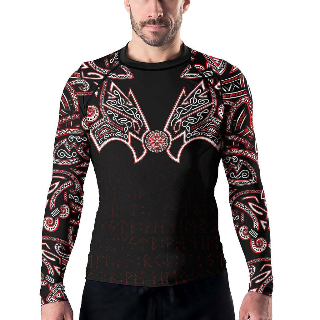 Rashninja Thor's Hammer Ranked Men's Long Sleeve Rash Guard