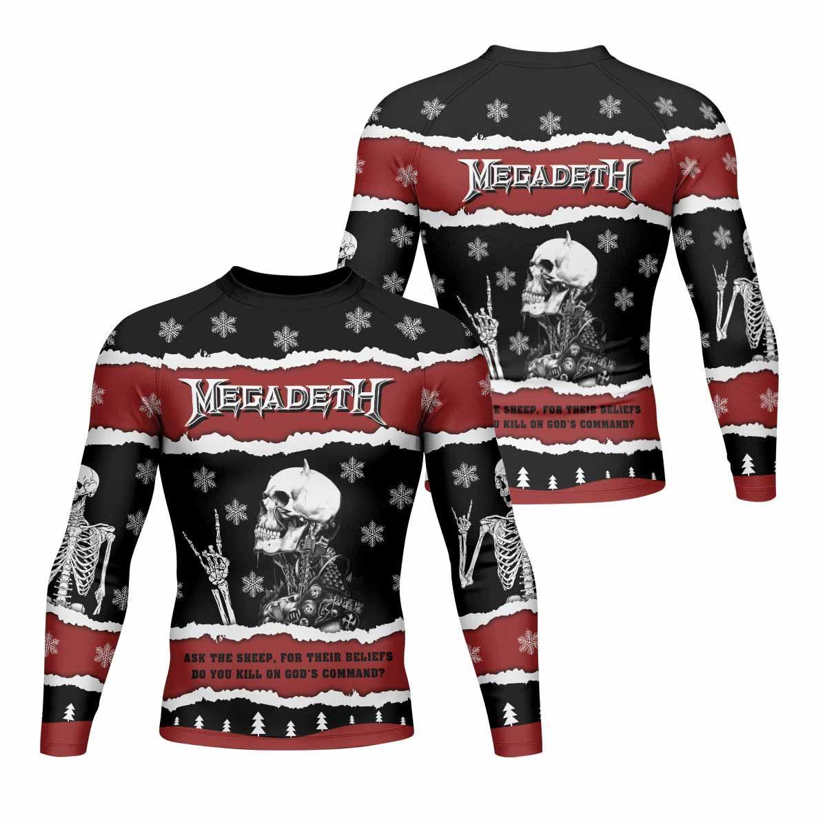 Megadeth Christmas Rash Guard