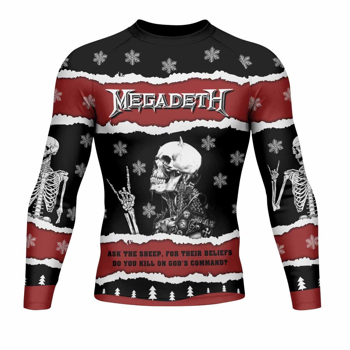 Megadeth Christmas Rash Guard