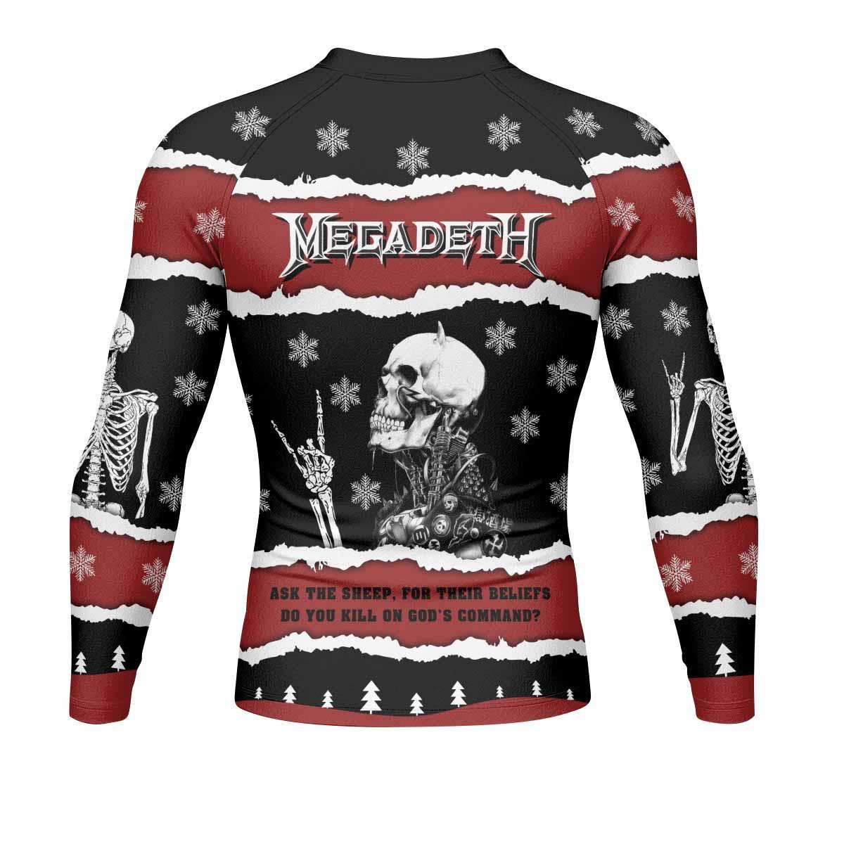 Megadeth Christmas Rash Guard