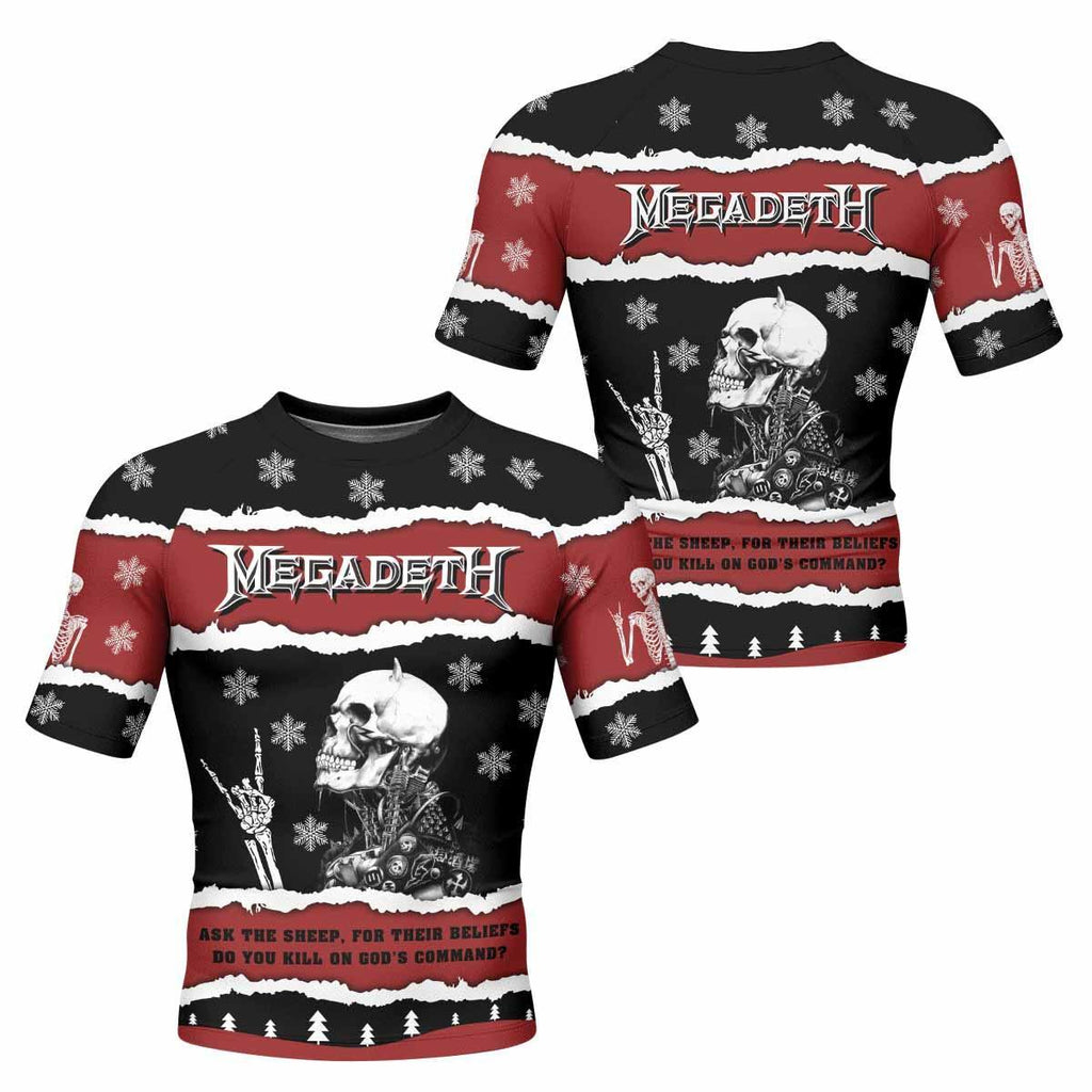 Megadeth Christmas Rash Guard