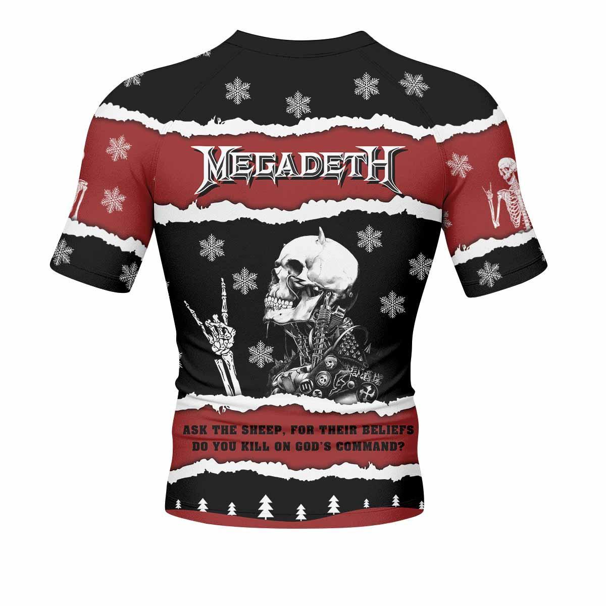 Megadeth Christmas Rash Guard