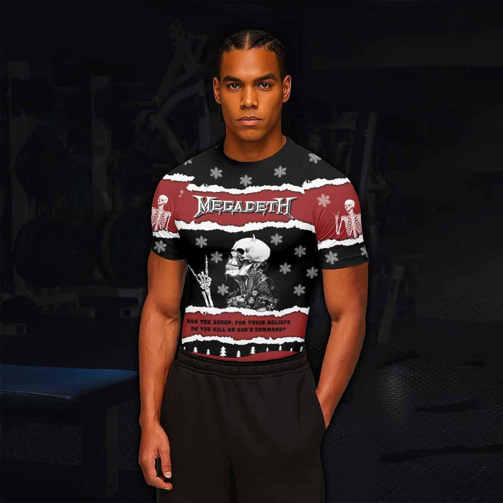 Megadeth Christmas Rash Guard
