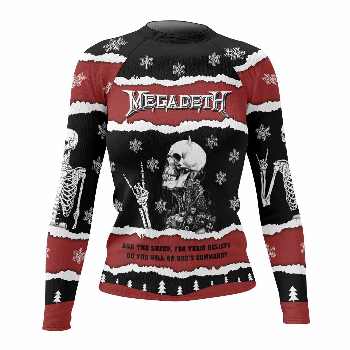 Megadeth Christmas Rash Guard