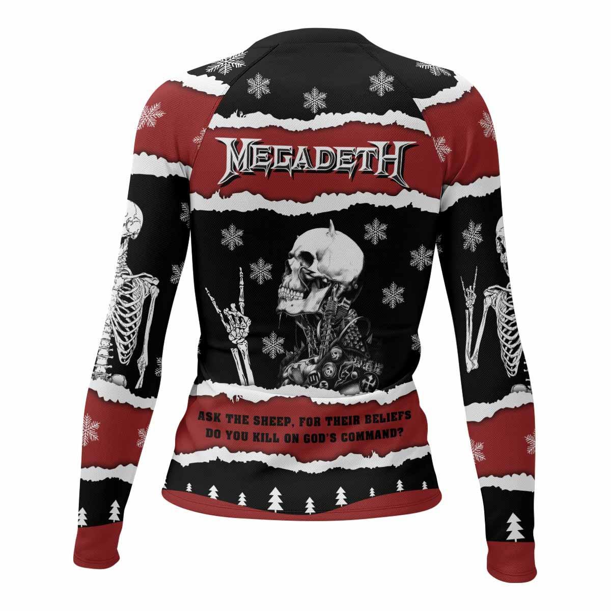 Megadeth Christmas Rash Guard