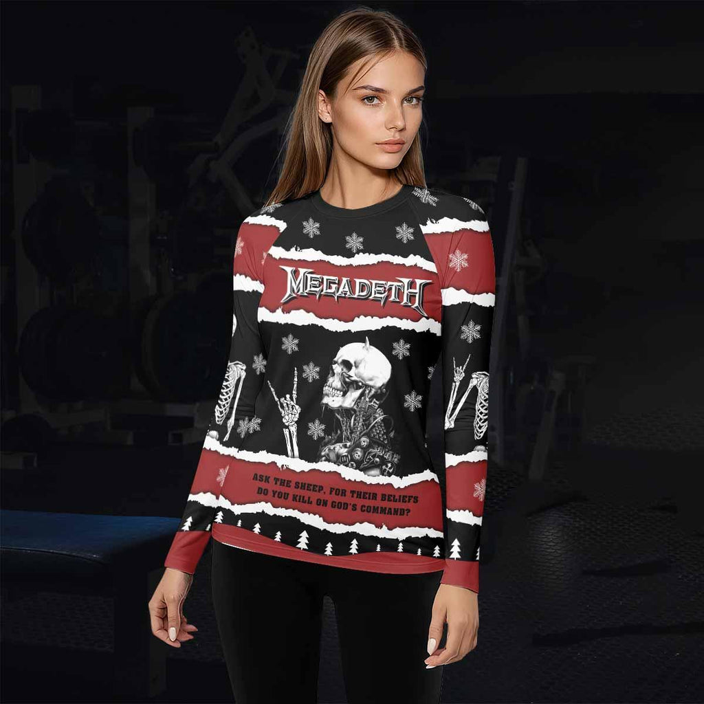 Megadeth Christmas Rash Guard