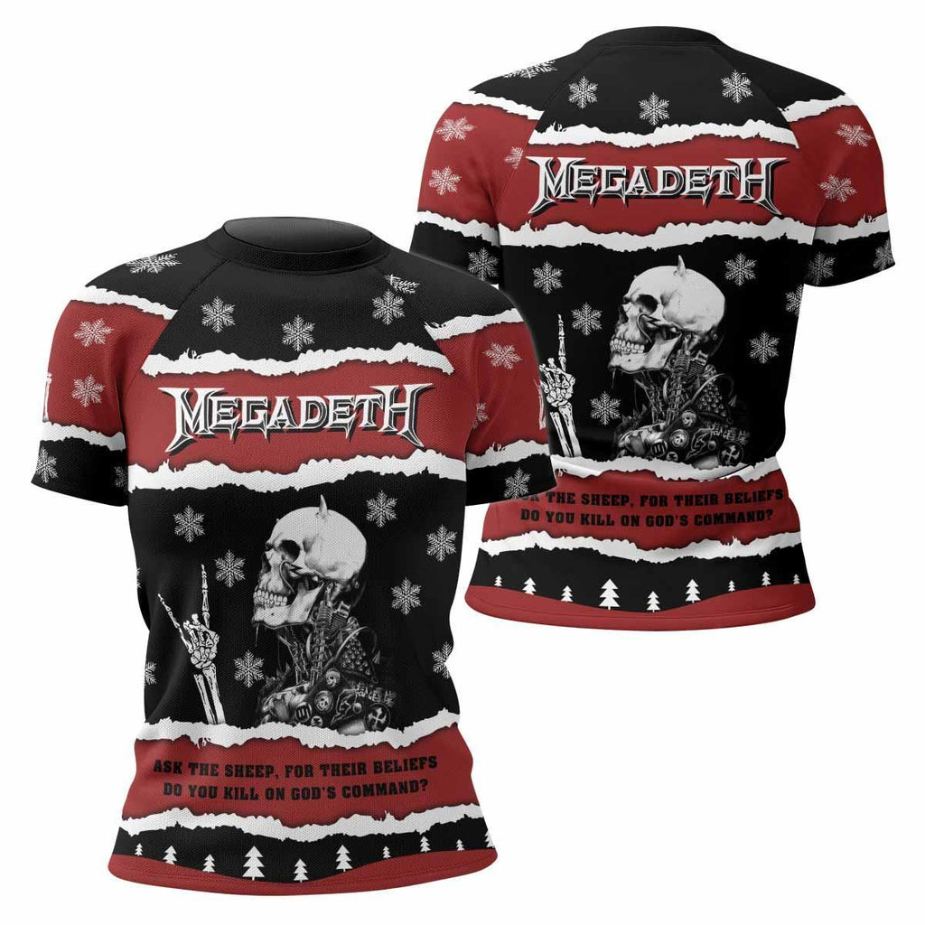 Megadeth Christmas Rash Guard