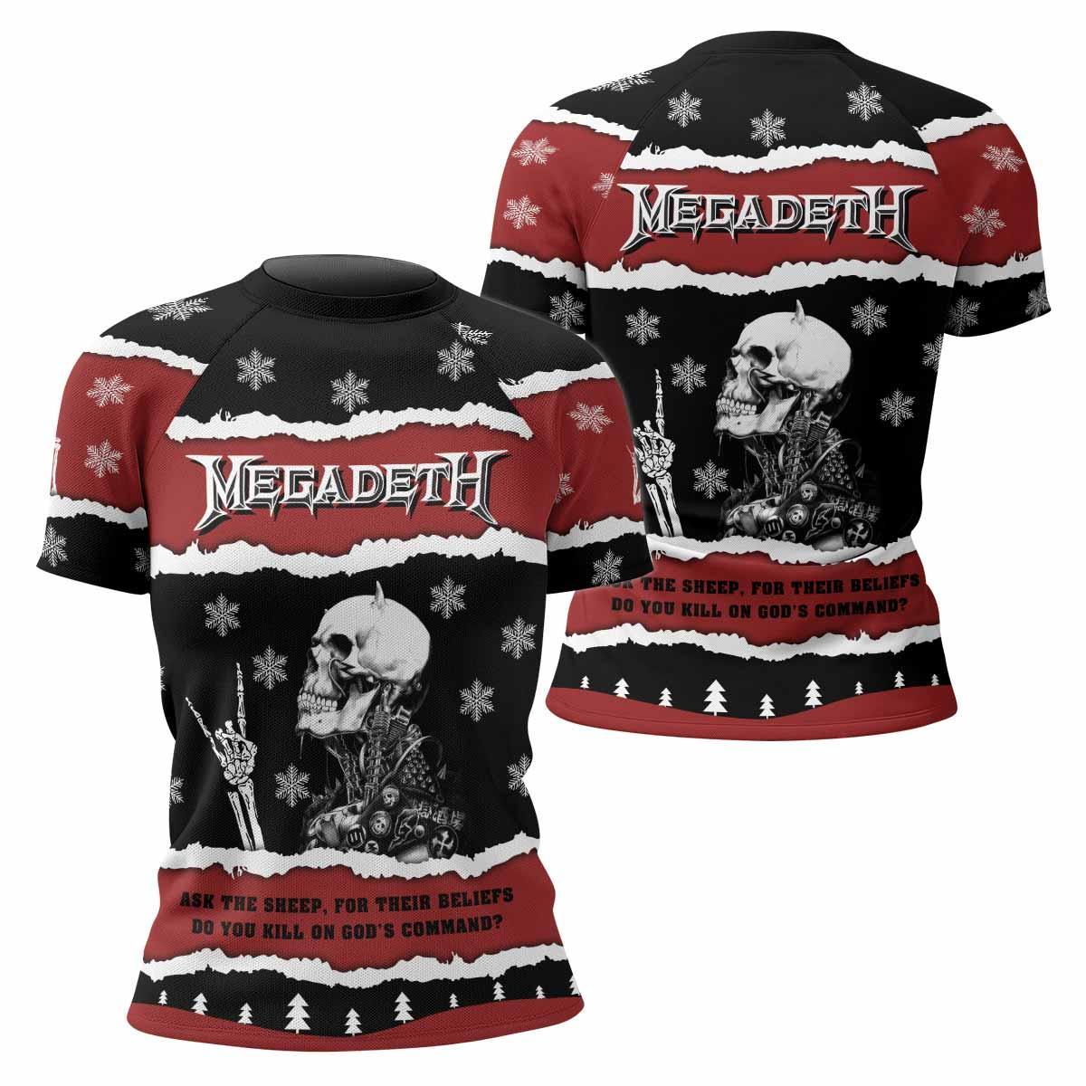 Megadeth Christmas Rash Guard