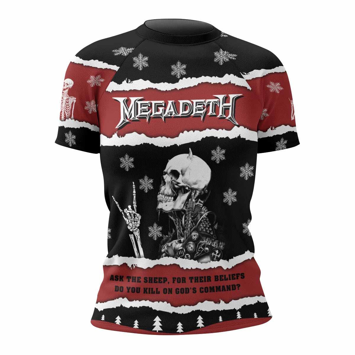Megadeth Christmas Rash Guard