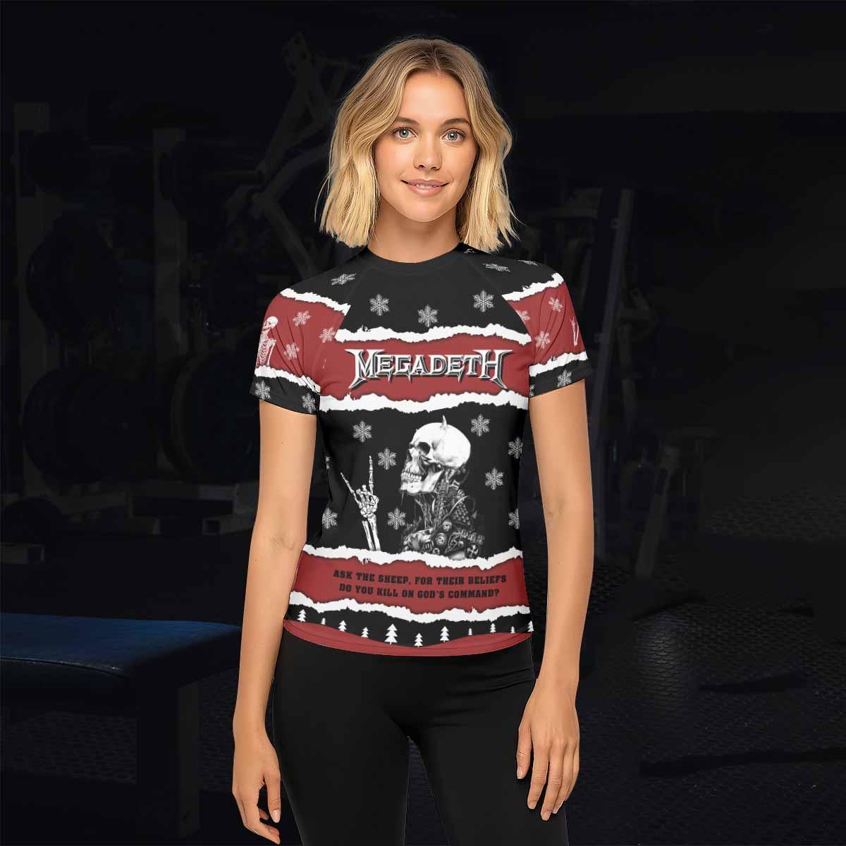Megadeth Christmas Rash Guard