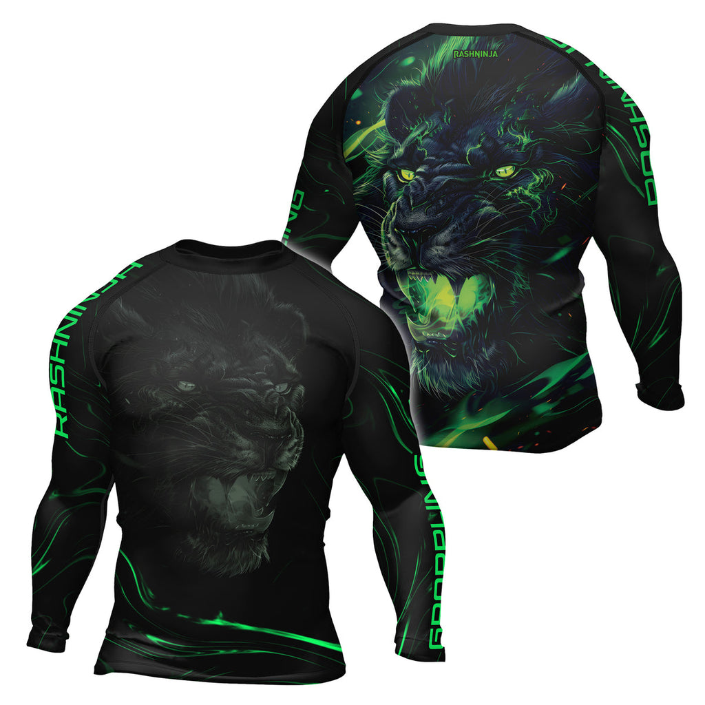Rashninja Lion's Power Men's Long Sleeve Rash Guard