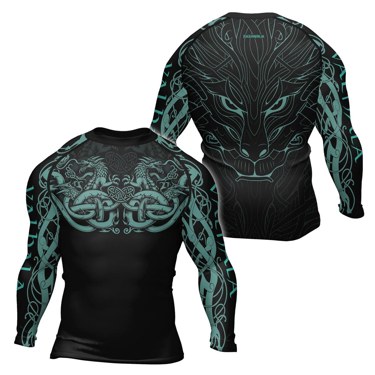 Rashninja Nordic Dragon Guardian Men's Long Sleeve Rash Guard