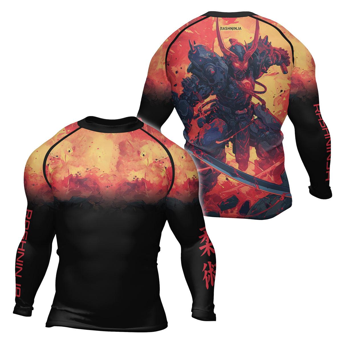 Rashninja Techno Samurai Men's Long Sleeve Rash Guard