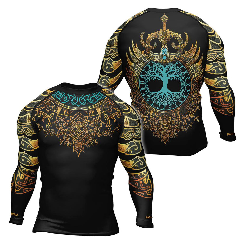 Rashninja Roots of Wisdom Men's Long Sleeve Rash Guard