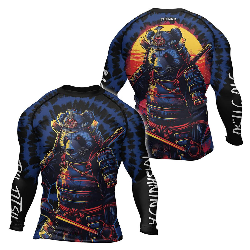 Rashninja Panda Samurai Essence Men's Long Sleeve Rash Guard