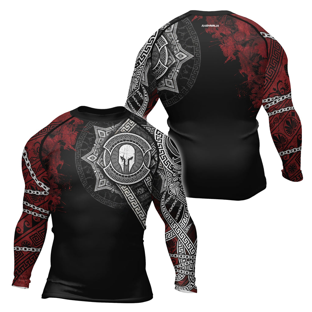 Rashninja Spartan Legacy Ranked Men's Long Sleeve Rash Guard