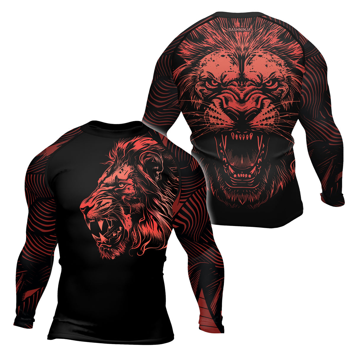 Rashninja Lion King Men's Long Sleeve Rash Guard