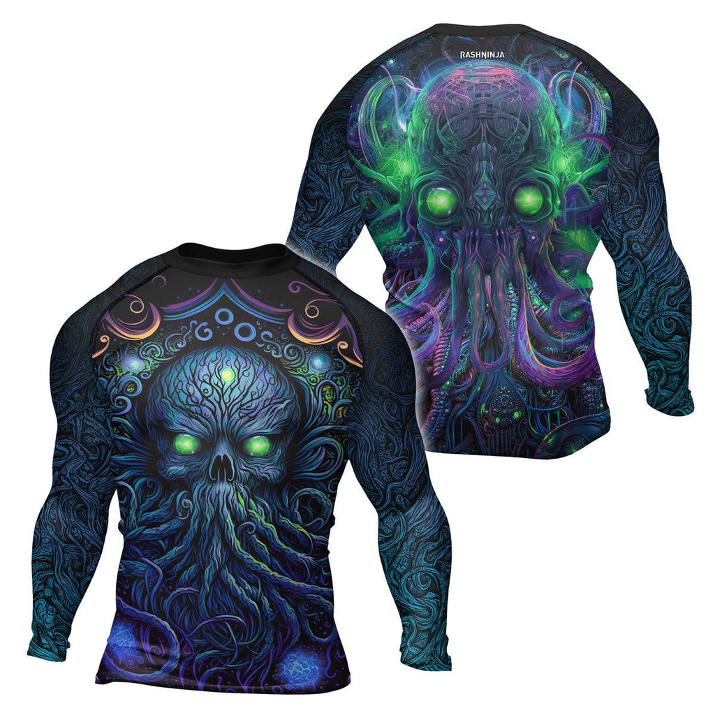 Rashninja Cthulhu Mythos Men's Long Sleeve Rash Guard