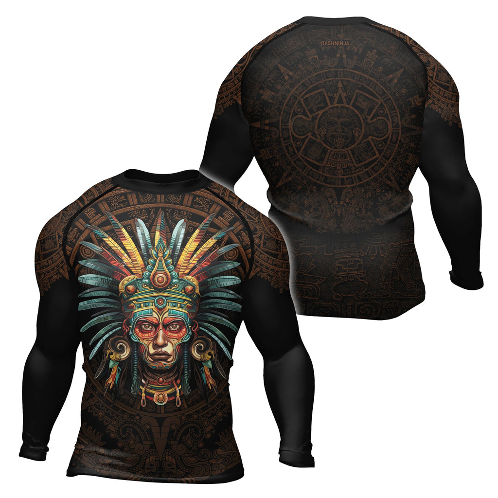 Rashninja Aztec Headman Men's Long Sleeve Rash Guard