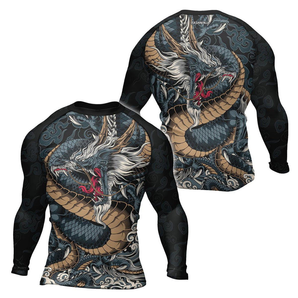 Rashninja Dragon Power Men's Long Sleeve Rash Guard