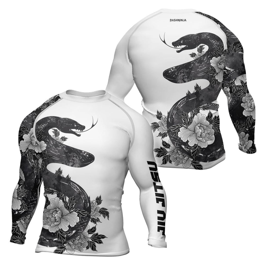 Rashninja Jiujitsu Snake Men's Long Sleeve Rash Guard