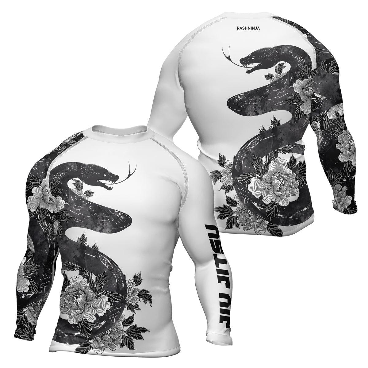 Rashninja Jiujitsu Snake Men's Long Sleeve Rash Guard