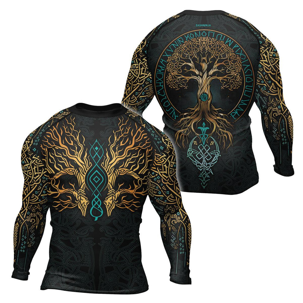 Rashninja Yggdrasil's Embrace Men's Long Sleeve Rash Guard