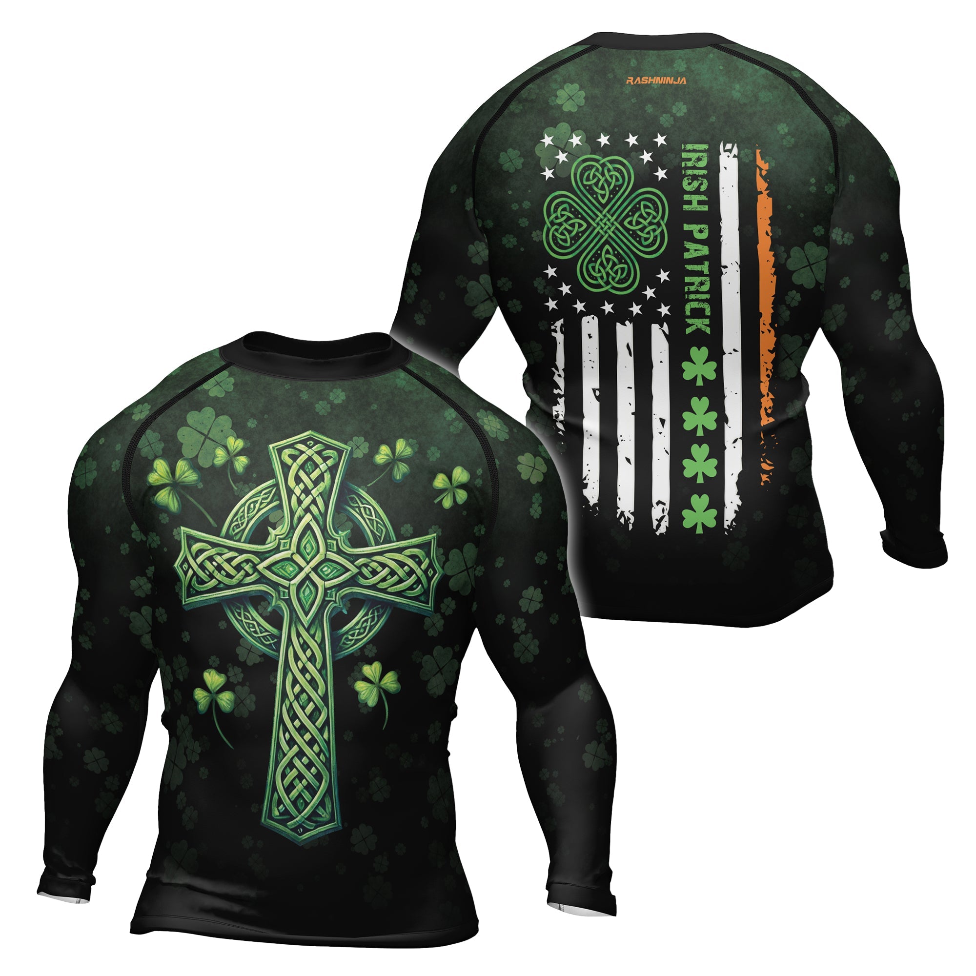 Rashninja Irish Patrick Men's Long Sleeve Rash Guard