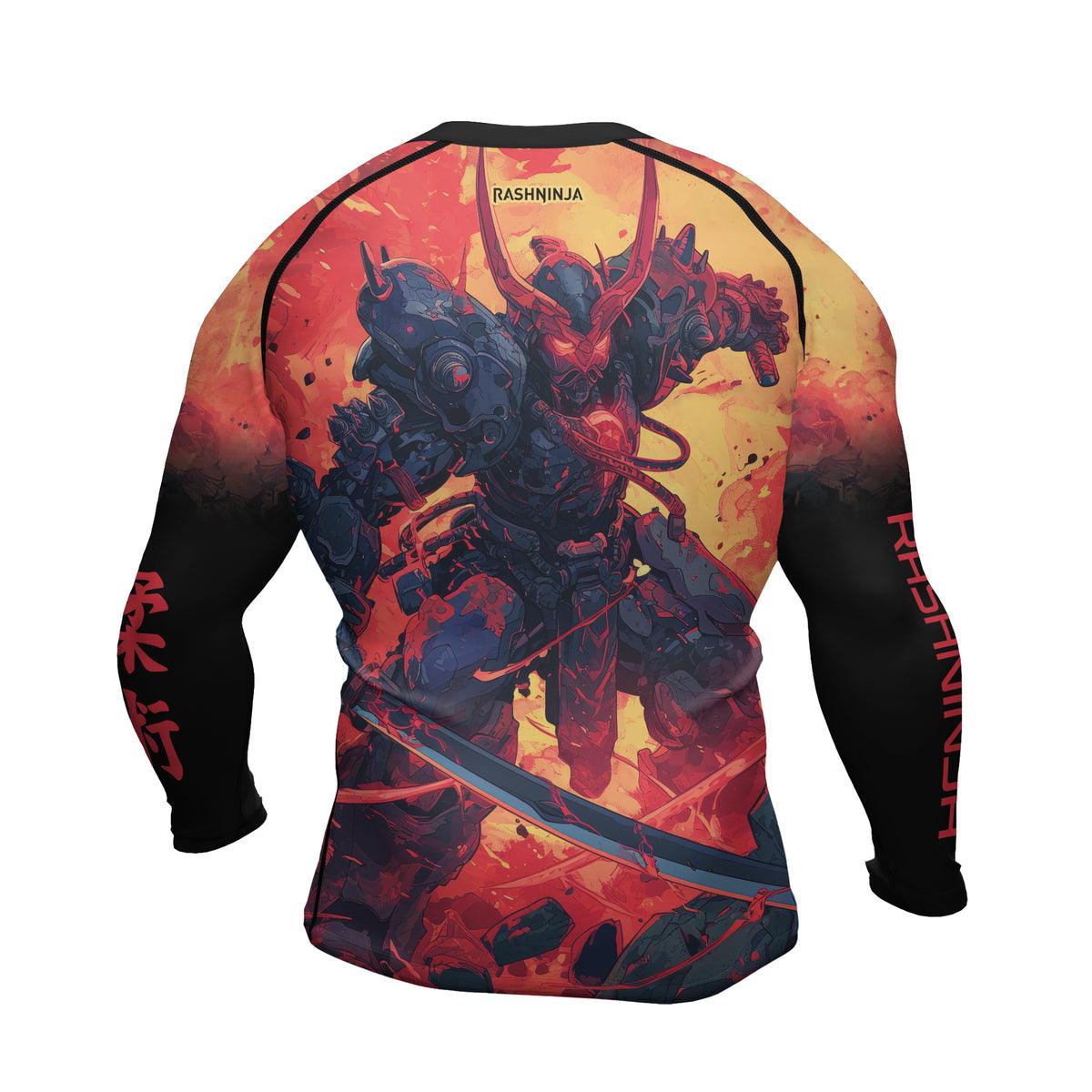 Rashninja Techno Samurai Men's Long Sleeve Rash Guard