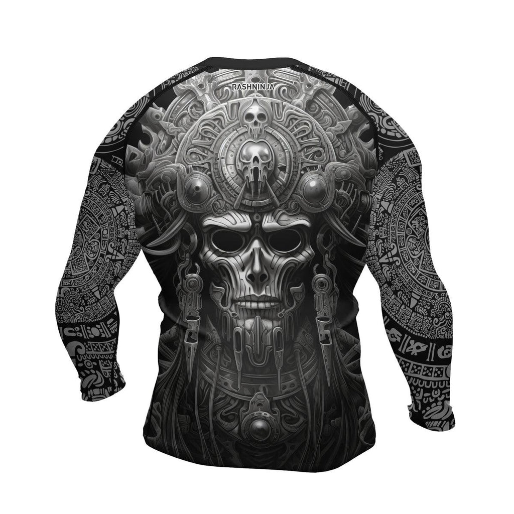 Rashninja Aztec Tribe Headman Men's Long Sleeve Rash Guard