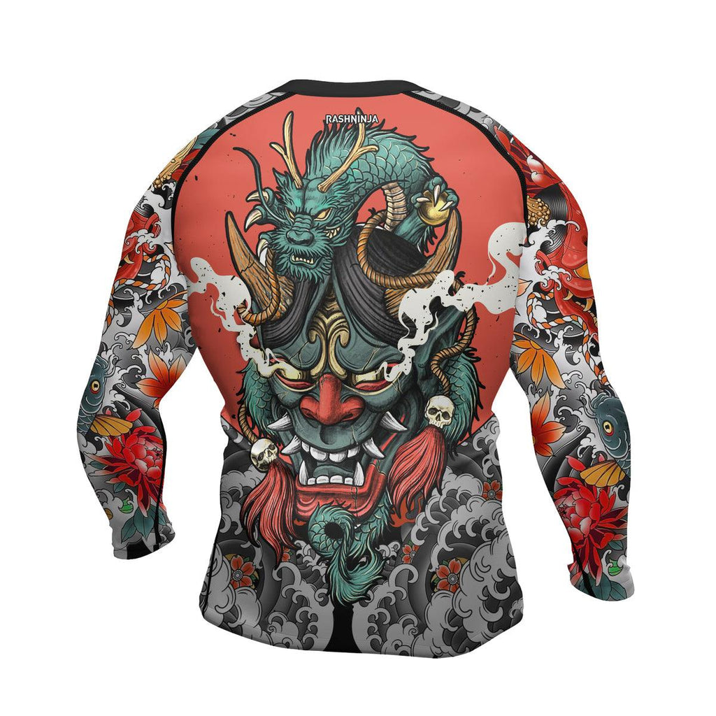 Rashninja Oni Demon Men's Long Sleeve Rash Guard