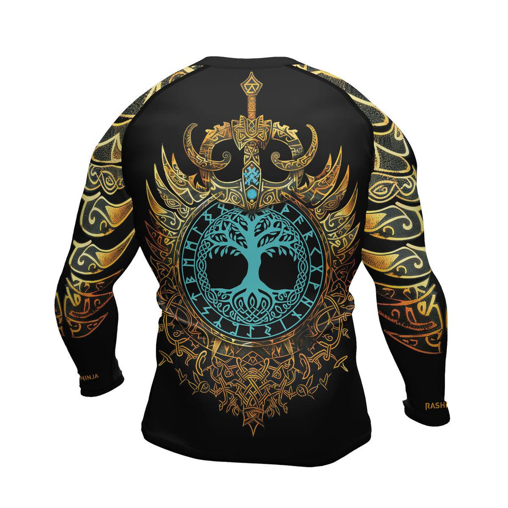 Rashninja Roots of Wisdom Men's Long Sleeve Rash Guard
