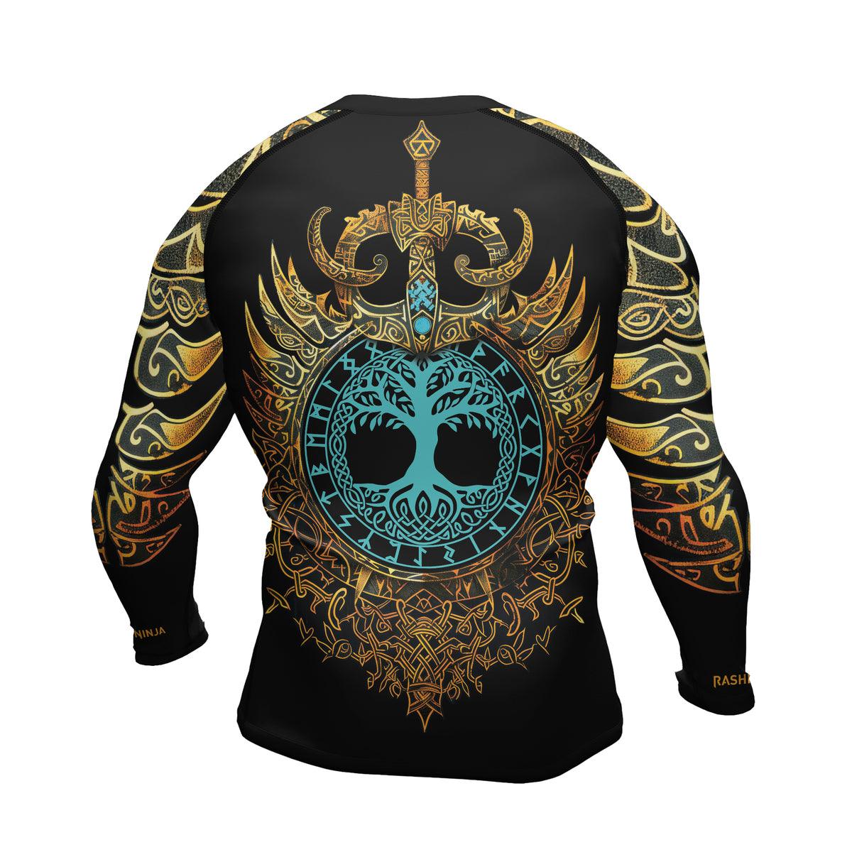Rashninja Roots of Wisdom Men's Long Sleeve Rash Guard